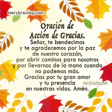 Oracion Feliz Dia De Accion De Gracias - Uno