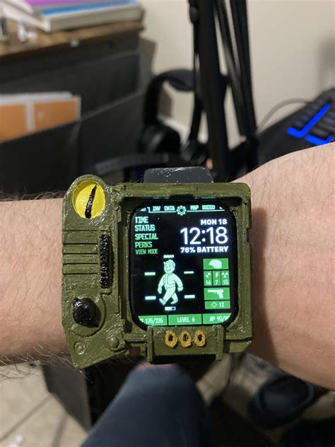 Finally finished my PipBoy Apple Watch cover! : r/3Dprinting