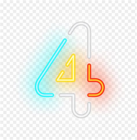 Free download | HD PNG number four neon transparent clipart png photo ...