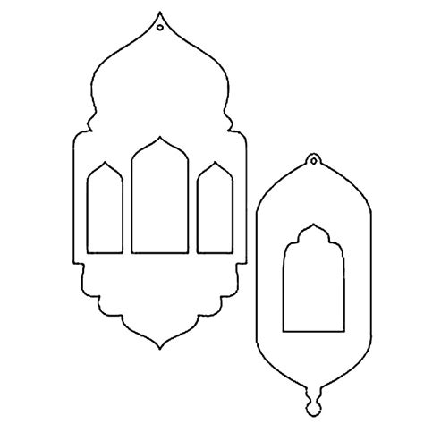 Printable Ramadan Lantern Template