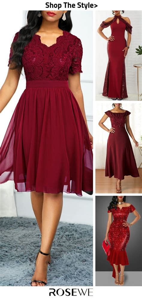 Hot Sale & Burgundy Dress For Women | Burgundy dress, Fashion dresses ...