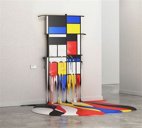 alper dostal melts masterpieces to imagine art without air conditioning | Arte mondrian, Mostra ...