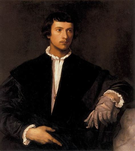 Titian Man with a Glove 1520 Painting | Renaissance portraits, Renaissance men, Italian ...