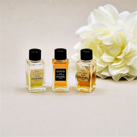 Vintage Chanel Mini Perfume Bottle Set of 3 Sample Bottles | Etsy