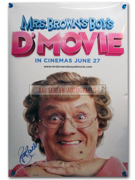 Mrs. Brown's Boys D'Movie signed poster | Big Screen Autographs