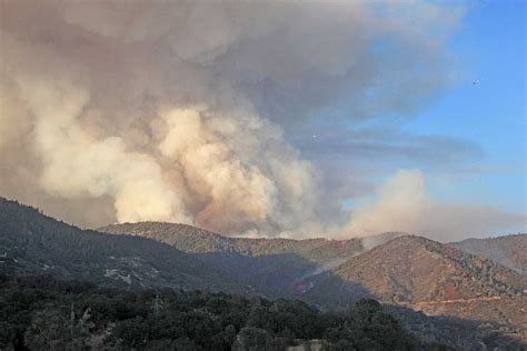 Cedar Fire causes evacuations west of Kernville, California - Wildfire ...