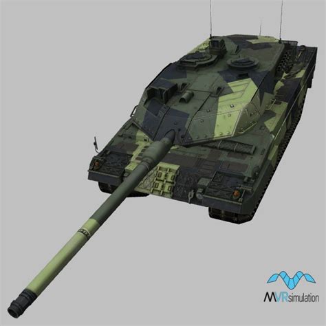 Leopard-2A6.FI.camo 3D Model | MVRsimulation