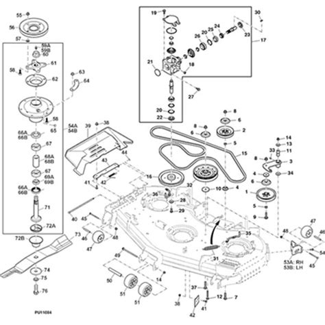 John Deere Ztrak F620 Parts Diagram