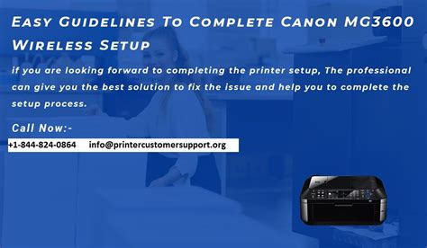 Easy Guidelines To Complete Canon MG3600 Wireless Setup | Wireless ...