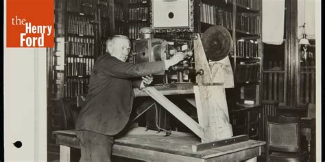 Thomas Edison with Projecting Kinetoscope, 1905 - The Henry Ford