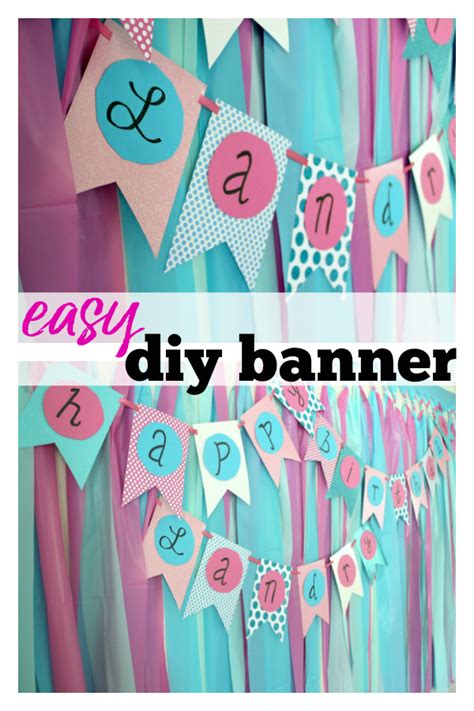 DIY Birthday Banner: An easy DIY Banner for any occasion!