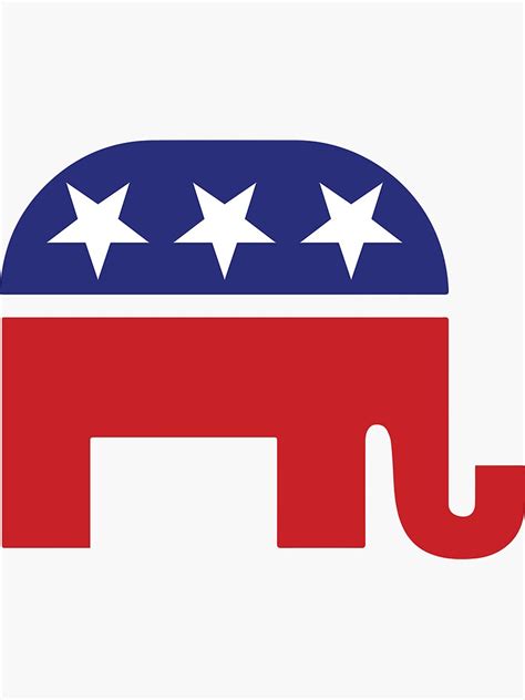 "Republican Original Elephant" Sticker for Sale by Republican | Redbubble