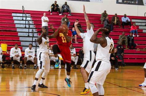 DVIDS - Images - USMC Basketball Team Takes on Men's Armed Forces ...