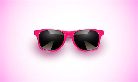 Realistic vector sunglasses on a colorful background, vector illustration 308127 Vector Art at ...