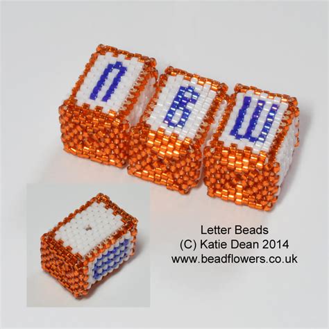 Letter Beads Pattern - Beadflowers - Beadwork by Katie Dean