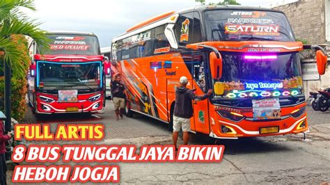 BUS VIRAL! 8 BUS TUNGGAL JAYA BIKIN HEBOH JOGJA( FULL TELOLET) - YouTube