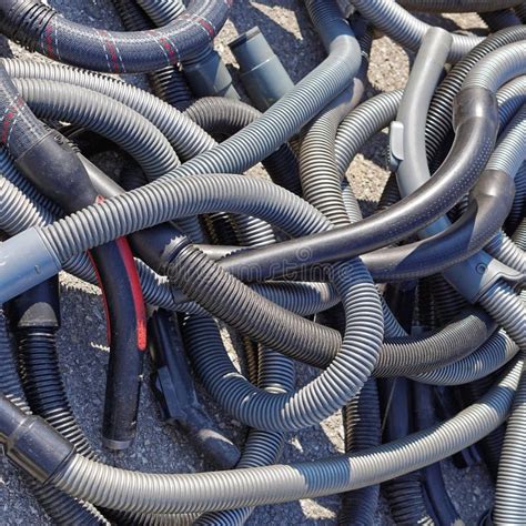 Vacuum cleaner hoses stock photo. Image of plastic, aluminium - 129684008