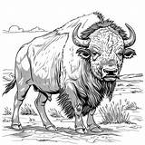 5000  Bison Coloring Page Pictures sketch template