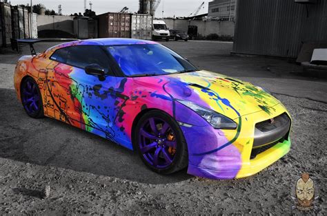 MUSCLE CAR COLLECTION : Nissan "Godzilla" GTR R35 Colored Rainbow