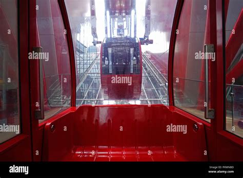 The inside of red wheel ferris building in Japan Osaka Stock Photo - Alamy