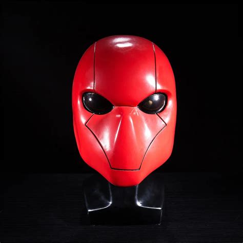 New Red Hood Mask Cosplay Batman Wayne Full Head Helmet Halloween Mask Prop-in Costume ...