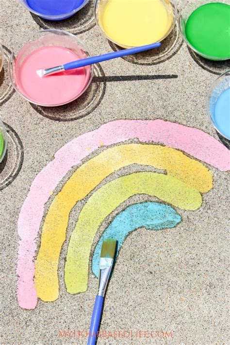 Summer Sidewalk Chalk Paint | My Home Based Life