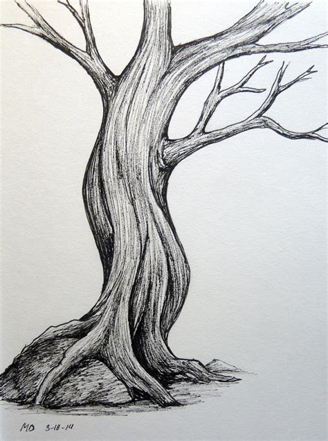 Tree Drawings Pencil, Pencil Trees, Drawings Of Trees, Drawing With Pencil, Trees Art Drawing ...
