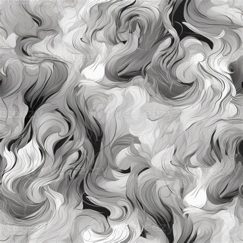 a close up of a black and white painting of a wave. generative ai ...