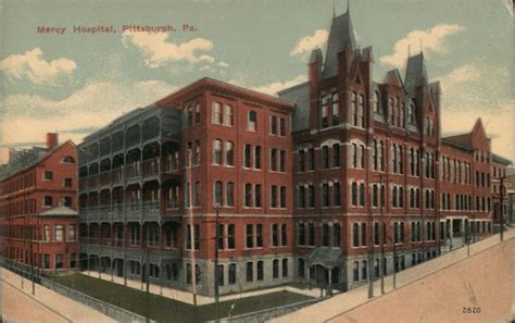 Mercy Hospital Pittsburgh, PA Postcard