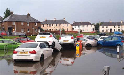 In pictures: Heavy rain and dramatic thunderstorms hit Scotland overnight causing damage and ...