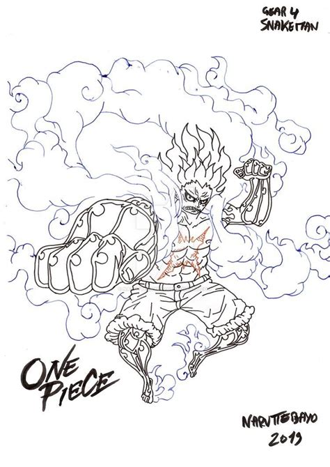 Luffy Gear 5 Coloring Pages