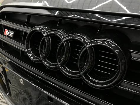 Decals, Badges, Detailing Badges Audi S4 Front Rear Emblem Full Set Gloss Black Badge Set For ...