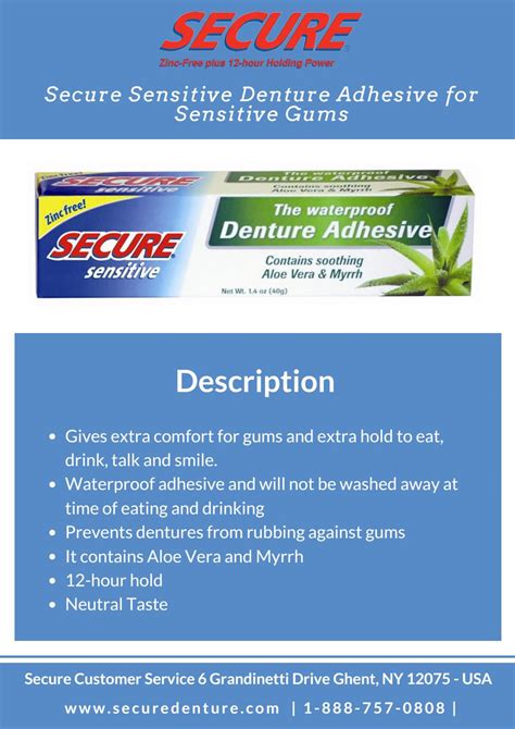 Secure Sensitive Denture Adhesive for Sensitive Gums by PeterParkar - Issuu