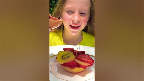 Nastya and her friends prepare fruit desserts 🤗 #Shorts - YouTube