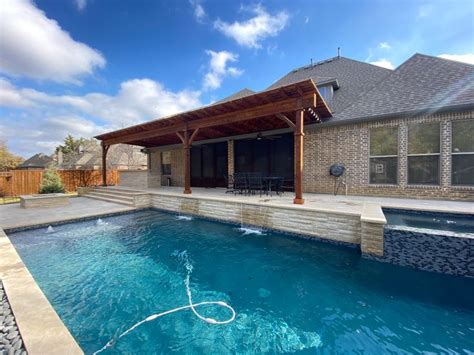 Denton, Texas Custom Pool | Custom pools, Custom swimming pool, Outdoor living