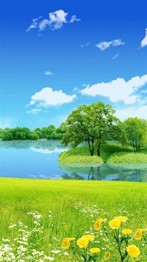 Green Nature Landscape Wallpaper Download | MobCup