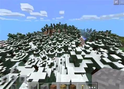 1407545546: Largest Snow Taiga - MCPE Seeds | minecrafts.us