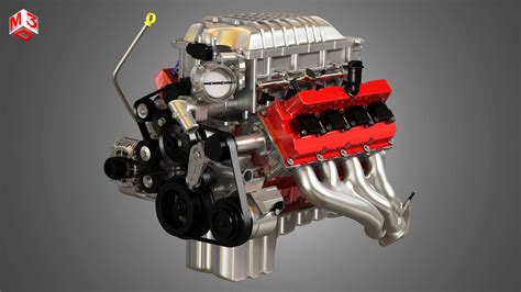 LSA Engine V8 Supercharged Engine 3D Model | ubicaciondepersonas.cdmx ...