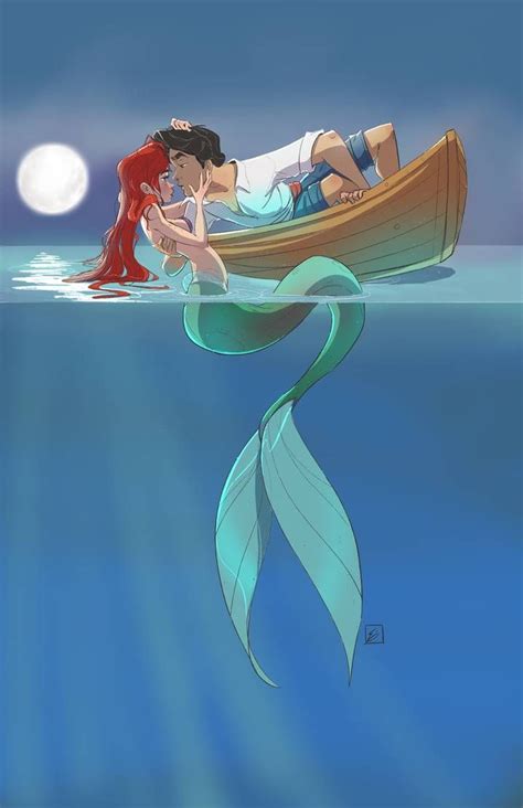 Ariel and Eric by NoahEisenman | Mermaid pictures, Disney princess art, Disney pictures