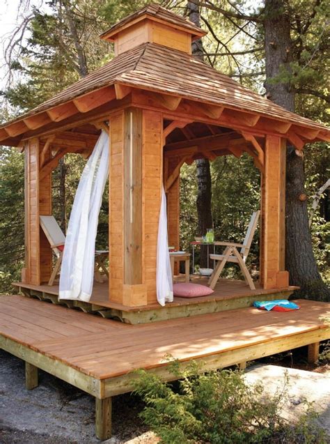 Free Gazebo Plans-14 DIY Ideas to Enjoy Outdoor Living – Home And Gardening Ideas