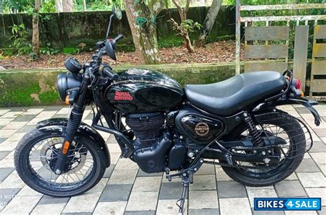 Factory Black Royal Enfield Hunter 350 Retro Picture 3. Bike ID 590898. Bike located in ...