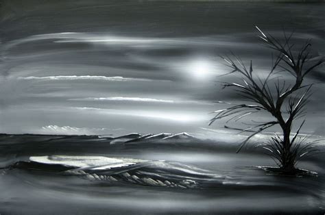 Black And White Acrylic Painting at PaintingValley.com | Explore ...