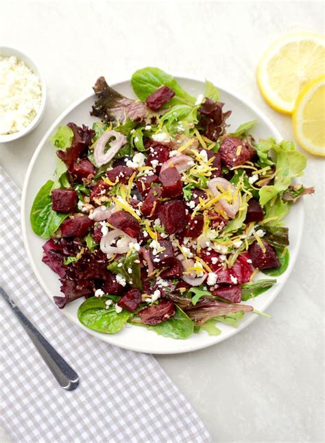 Beet Salad is a bright and flavorful salad with a tasty dressing ...