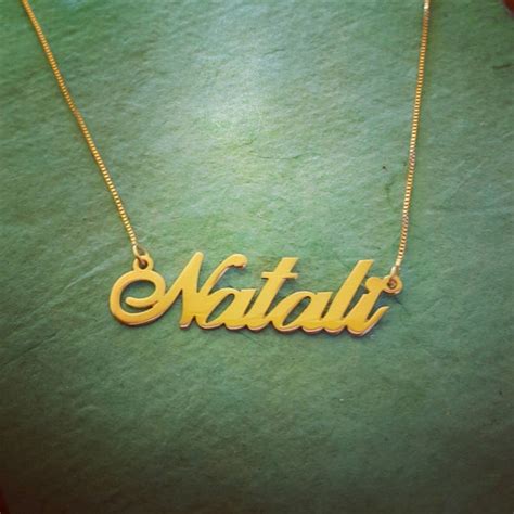 Gold Name Necklace/ Personalized Name Chain/Solid 14k Gold