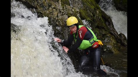 Gorge Walking, Dinas Rock, Wales - YouTube