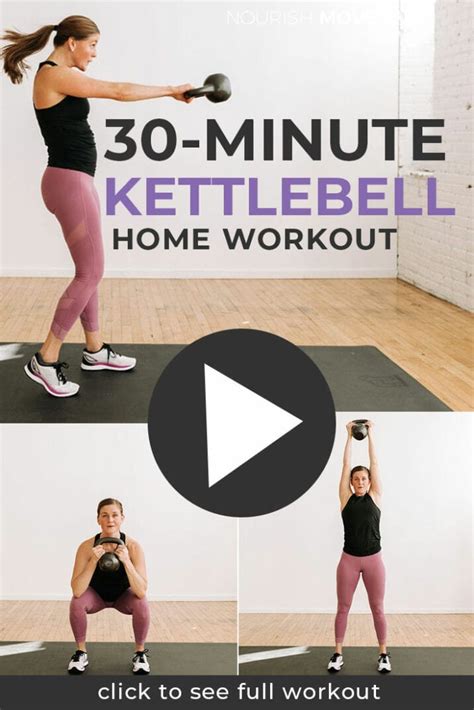 35-Minute Kettlebell HIIT Workout (Video) | Nourish Move Love