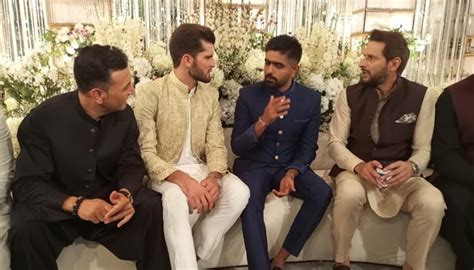 Babar Azam attends Shaheen Afridi's wedding in Karachi - Cricket - geosuper.tv