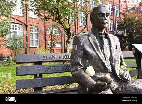 Alan Turing statue Stock Photo - Alamy