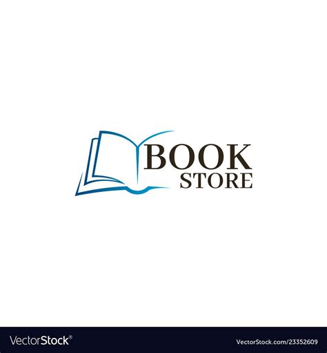 Bookstore Logo template. Design logo open book. - HSSE WORLD