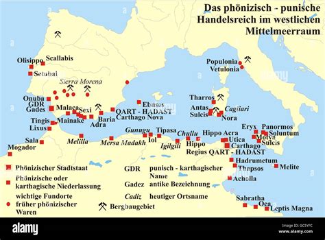 cartography, historical maps, Ancient World, Phoenician - Punic trade ...